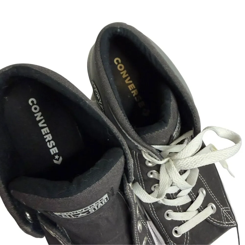 Converse All Star High Top Sneaker Shoe Canvas Rubber Toe Cap Gray Men 11